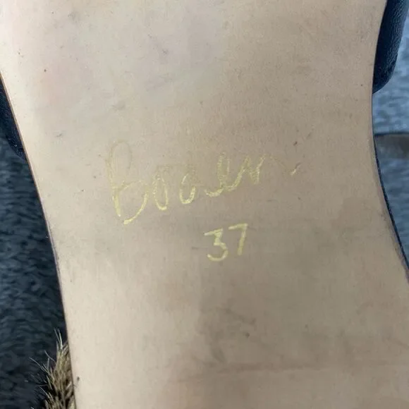 Boden Leopard Print Black Sienna Flats Size 37 - Picture 11 of 12